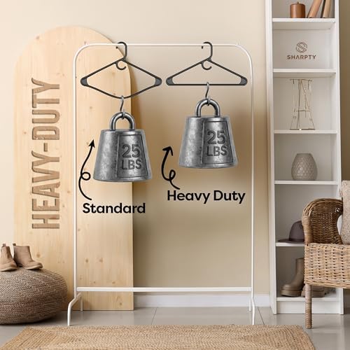 Heavy Duty Clothes Hangers, 36 Pack - Space Saving, Ultra Strong Black Plastic - Hang Your Belt, Pants, Coat, Shirt, Shorts, Jeans, Sweater and More - Bulk Closet Storage for Adults Clothing
