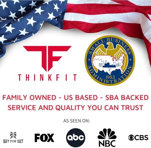 ThinkFit Meal Prep Containers, BPA Free - Airtight Food Storage Containers Best for Meal Prepping & Portion Control - Reusable, Stackable, Microwavable, Dishwasher & Freezer Safe (6 Piece Set)