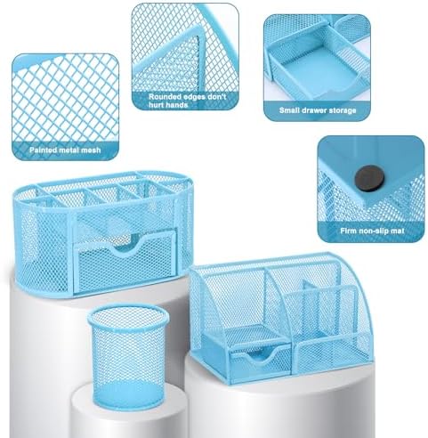 17 IN 1 Office Desk Organizer Set for Back to School Supplies Accessories