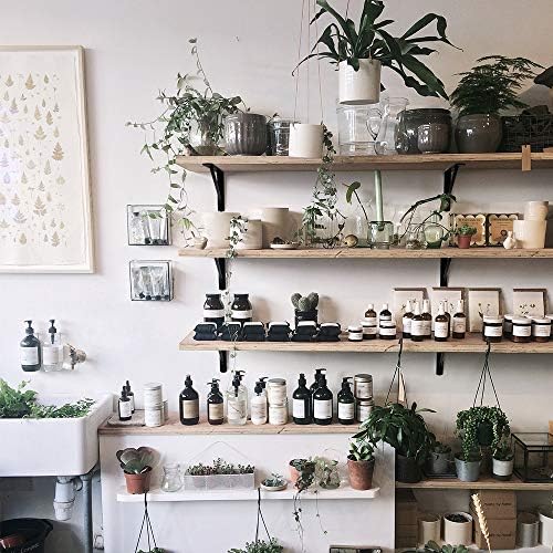 Shelf Brackets 10 Inch Heavy Duty Metal Shelf Holders, Industrial Rustic Farmhouse Iron Floating Shelf Bracket for Open 