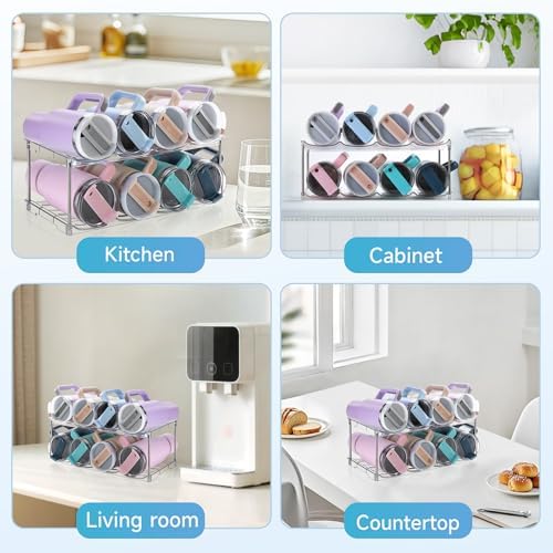 Larger Water Bottle Organizer for Stanley 40 oz Tumbler, Tumbler Organizer