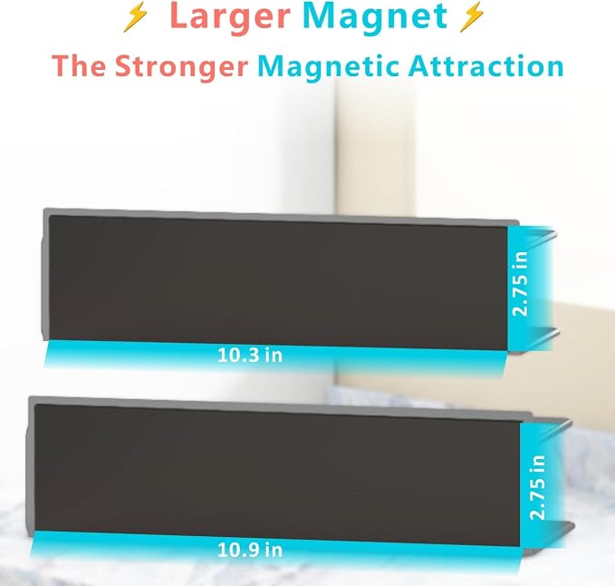 Magnetic Spice Rack For Refrigerator, Space Saving Magnetic Shelf For Fridge Pink 2 Pack With Magnetic Paper Towel Holder