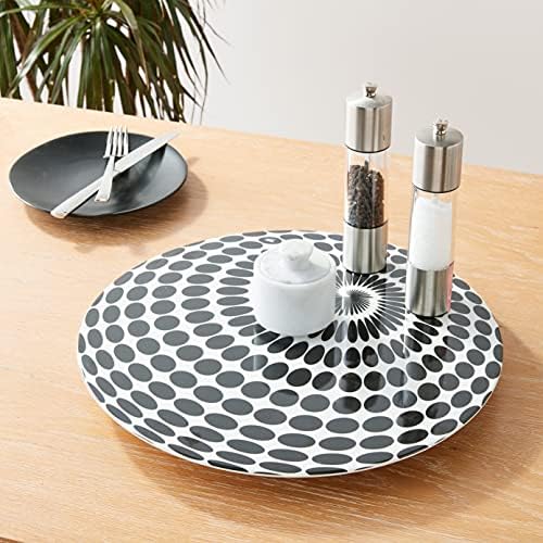 French Bull Lazy Susan Large Melamine Rotating Dinnerware Platter Turntable Table, Serving, Party, Kitchen, Organizing, 