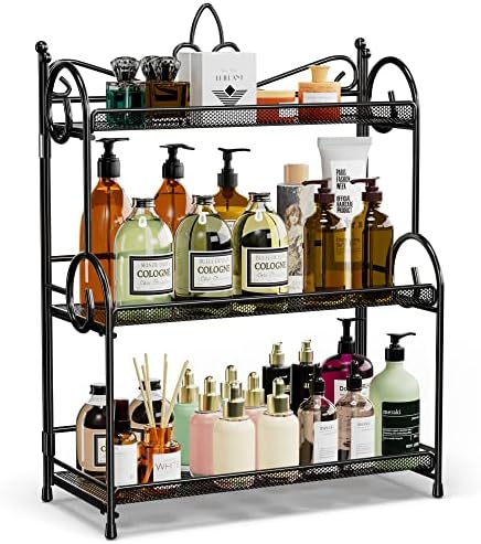 YIUKEA Bathroom Organizer Countertop - 3 Tier Spice Rack Organizer, Counter Organization and Storage for Bathroom, Kitch
