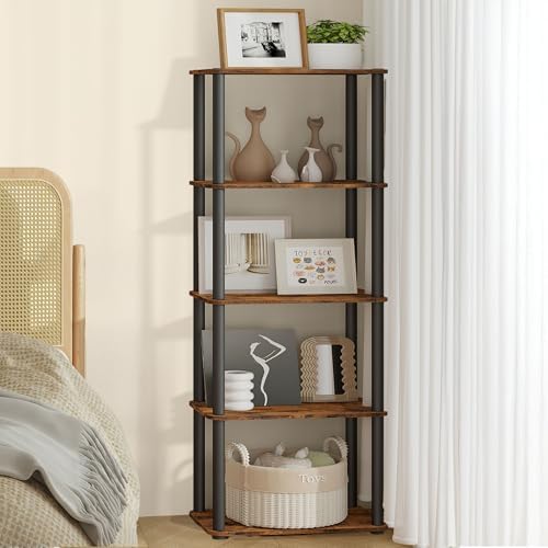 VASAGLE 5-Tier Shelf, Storage Shelves, Bookcase with Shelves, Living Room