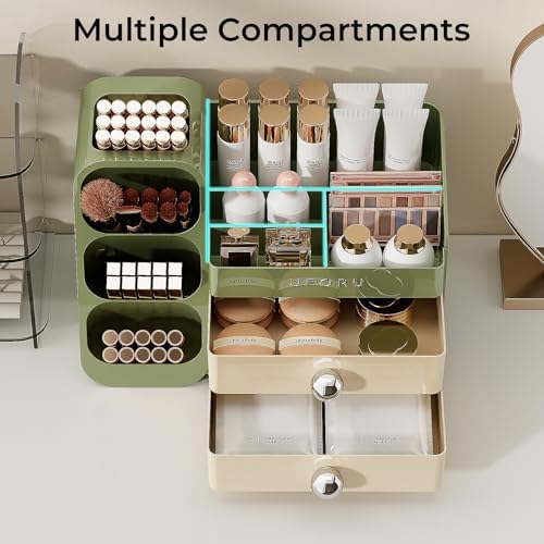 UFORU Makeup Organizer Countertop with Brush Holder for Vanity Bathroom