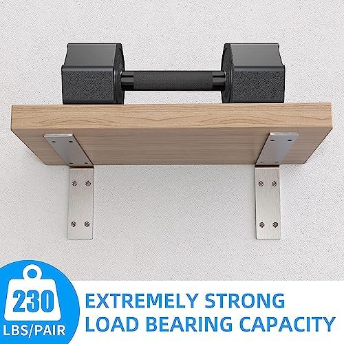 YUMORE Countertop Support Bracket, Heavy Duty 5mm L Bracket, 10 x 6 x 2 in