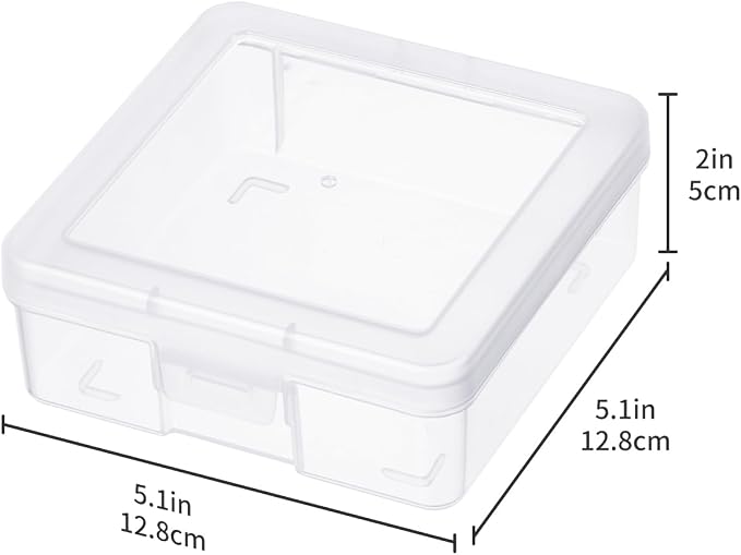 novelinks Plastic Small Storage Containers with Lids for Organizing | 12 Pack, Small Clear, Task Boxes for Special Education, Board Game Storage Containers, Balloon Storage Organizer, Mini Box