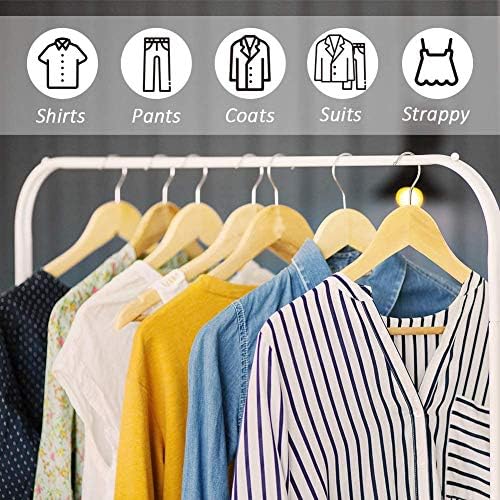 Lotus Wooden Hangers, Solid Wood Shirt Hangers,Dress Coat Jacket Clothes Hangers,with Extra Smooth Finish, 360 Degree Sw