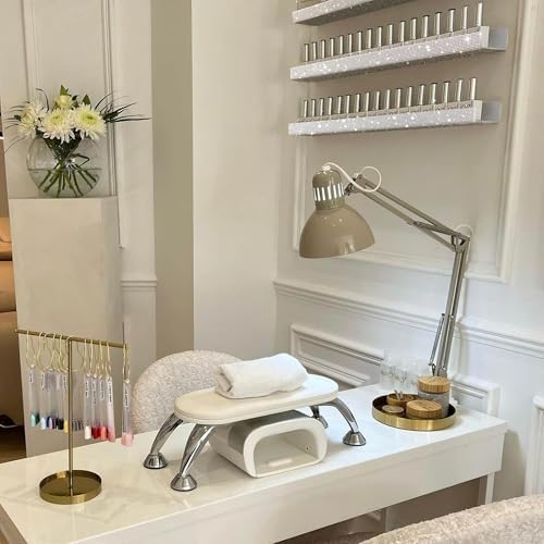 4 Pack Nail Polish Wall Rack, Rhinestone Acrylic Organizer