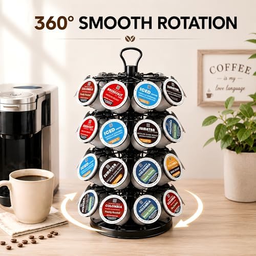 K Cup Holder-Coffee Pod Holder Organizer for 36 Pods,4-Tier K Cup Storage