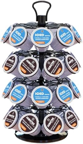 K Cup Holder,4-Tier Coffee Pod Holder Storage Organizer Stand,Holds 36 Pods