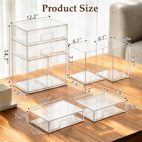 Baby Bottle Organizer 4 Pack Baby Bottle Storage Acrylic Bottles Station