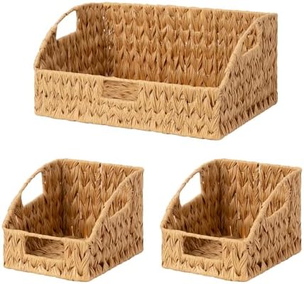 GRANNY SAYS Wicker Baskets for Organizing, Waterproof Basket for Storage