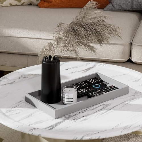 ZHWS Bathroom Vanity Tray for Countertop Perfume Makeup Jewelry Candle Decor, Kitchen Tray for Soap Dispenser Spice Salt