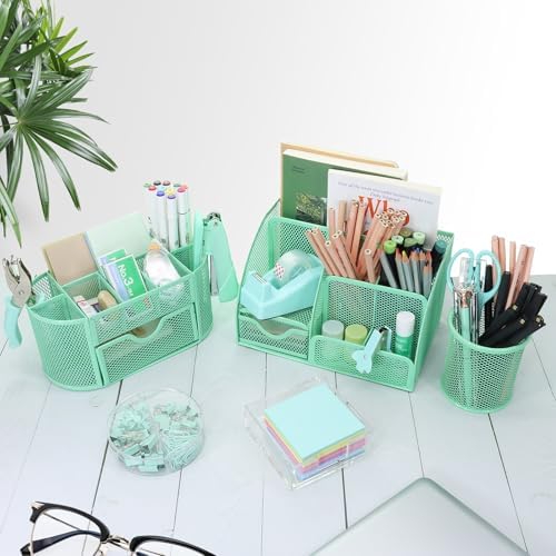 17 IN 1 Office Desk Organizer Set for Back to School Supplies Accessories