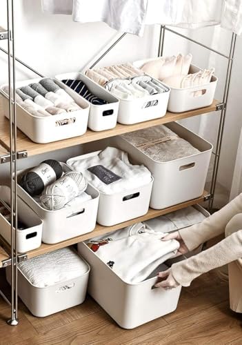 Set Of 6 Plastic Storage Bin,11.5×8.6×5.5Versatile Kitchen Pantry Organization and Storage,for Plastic Storage Container