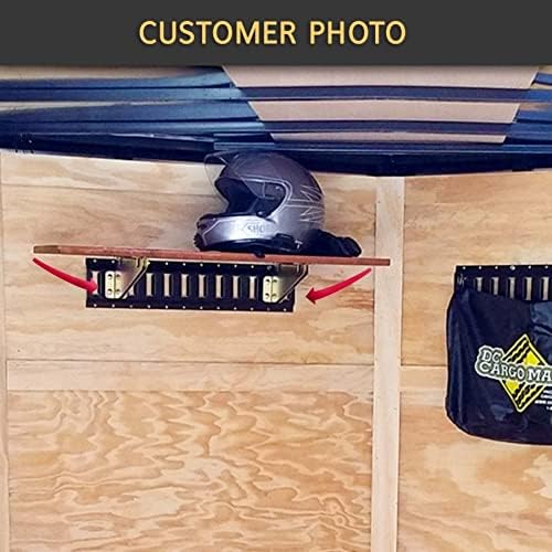 DC Cargo E Track Fixed Shelf Brackets (Pack of 2)| DIY Zinc-Plated Accessories for Shelves in Enclosed Trailer, Truck, W