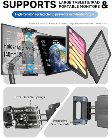 Portable Monitor Stand Holder for 15.6",18.5", Heavy Duty Aluminum Desktop