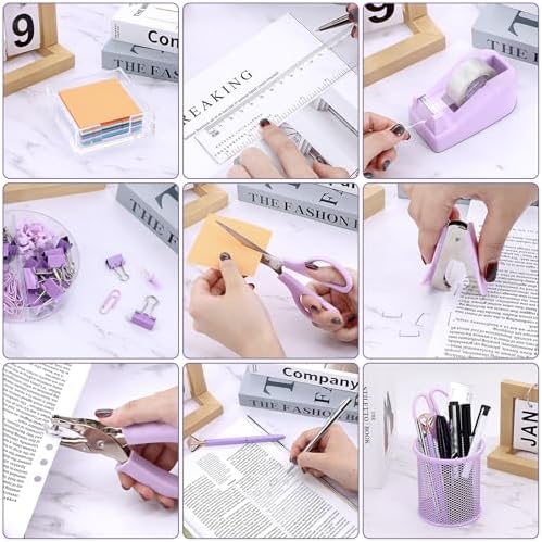 17 IN 1 Office Desk Organizer Set for Back to School Supplies Accessories