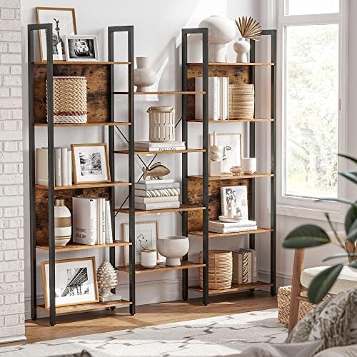 VASAGLE 5 Tier Bookshelf, Free Standing Bookcase Storage Organizer