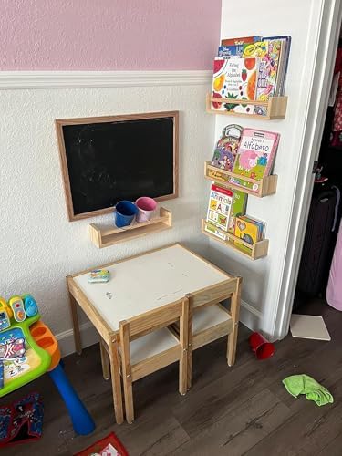 Gneric Floating Shelves for Wall, Burlywood Nursery Book Shelves, 15.7 inch Kids Bookshelf, Wall Shelves for Living Room