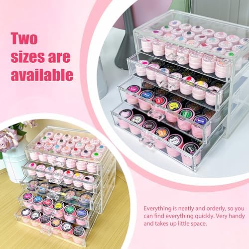 4 Tier Nail Art Decoration Storage Box，Acrylic Make Up