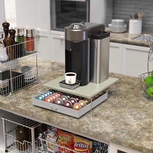 Deco Brothers Vertuo Pod Holder Drawer, Fits 30 Large or 60 Small Capsules