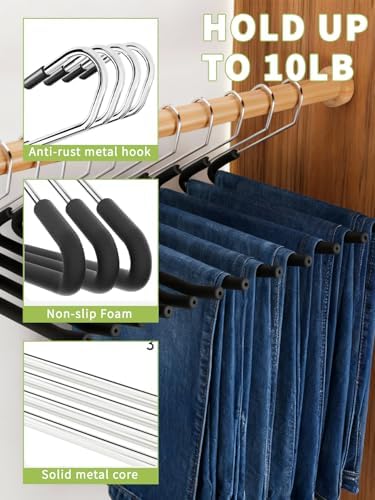 Pants Hangers Open Ended 10 Pack