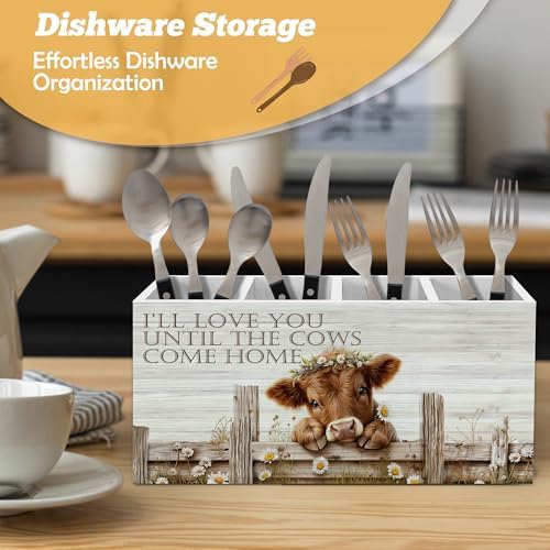 Highland Cow Pen Holder Organizer for Desk Accessories