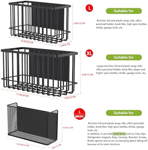 Magnetic Shelf Fridge Basket Bin for Whiteboard Washer Dryer Locker Cabinet