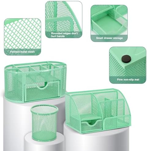 17 IN 1 Office Desk Organizer Set for Back to School Supplies Accessories