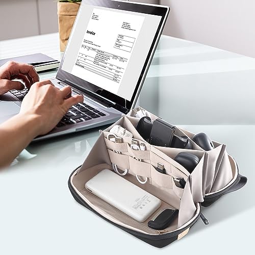 simtoper Electronic Organizer Travel Case Bag for Cables, Switch, SD card, Passport and More – Ultimate Protection & Por