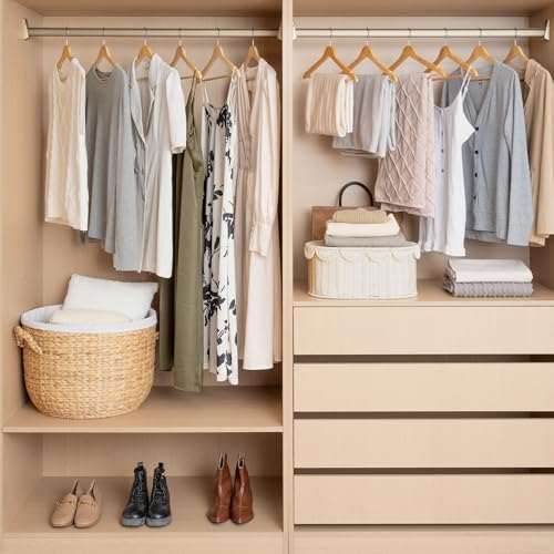 GRANNY SAYS Clothes Hangers for Closet, 20 Pack Wood Hangers, Heavy Duty Wooden Hangers for Coats, Suits, Pants, Natural