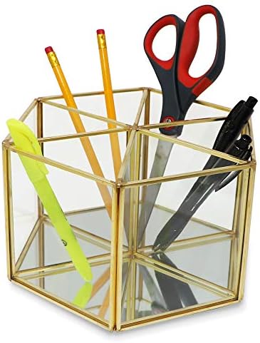 Isaac Jacobs 6-Compartment Rotating Makeup Brush Holder
