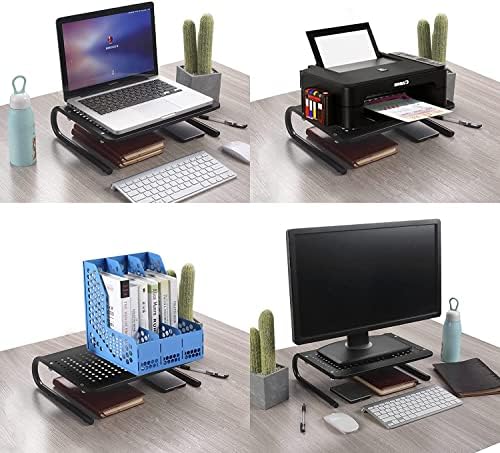 suptek Monitor Stand Riser for Computer,Laptop,Printer, Notebook and All Flat Screen Display with Vented Metal Platform 