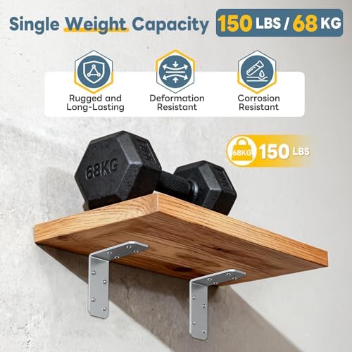 3"×3"×1.2" L Bracket for Wood, Angle Brace, Galvanized-4PCS