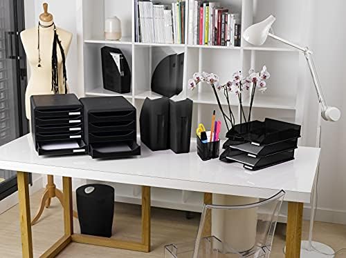 Exacompta Big-Box Glossy, 4 Drawers - Black/Glossy Black
