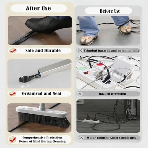 Stainless Cable Covers,Wall Cords Hider,3pcs 39.4in Metal Cord Cover,Wire Hiding Strip For Wall,Cable Hiding Strip,Lamp 
