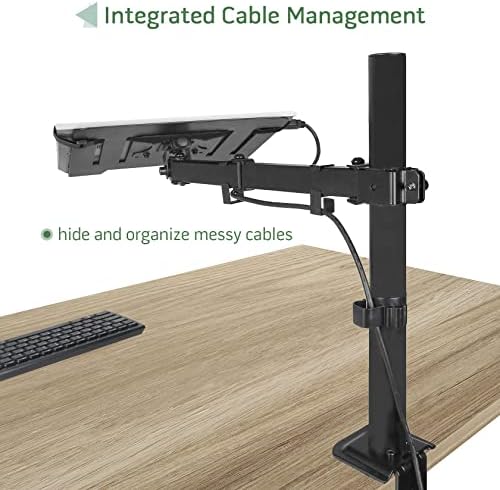 UPGRAVITY Black Laptop Desk Mount for 17 inch Notebook or 14”-32” Monitor