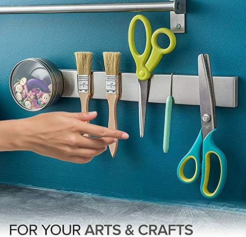 Modern Innovations Magnetic Knife Holder for Wall and Fridge - 12" Knife Magnetic Strip, Magnet Kitchen Knife Holder and