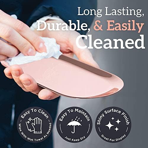 Rose Gold Stainless Steel Tray Set of 3, 7, 9 & 11 Inch Vanity
