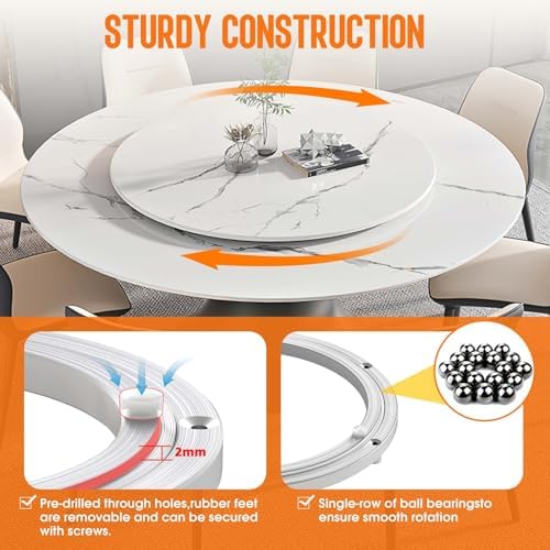 Lazy Susan Hardware 8 Inch, 500lbs Heavy Duty Bearing
