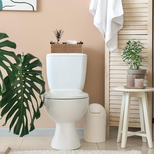 Boao 3 Pcs Boho Storage Wicker Baskets Handmade Woven Decorative Paper Rope Baskets for Organizing with Handle Counterto