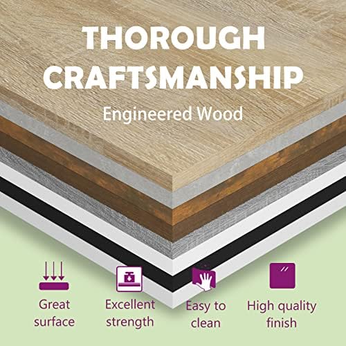 vidaXL Gray Engineered Wood Bookshelf Boards 15.7"x11.8"x0.6", Modern Style, Easy to Install and Clean, Set of 8, Ideal 