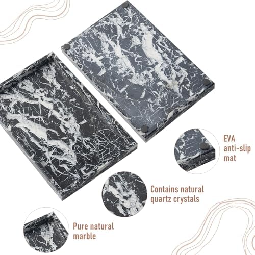 Marble Bathroom Tray,Pure Natural Vanity Tray
