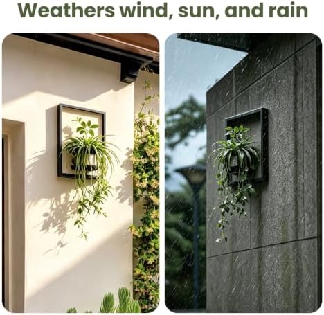 Floating Shelves Plant Stand Indoor Set of 3, Wall Planters to Hold Large Pots - Premium Metal Hanging Plant Holder for 