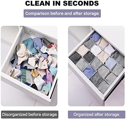 Drawer Dividers Adjustable Organizer 32Pcs - Suitable for Socks,Underwear,Makeup,Tidy Kitchen, Bedroom,White Dresser