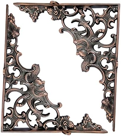 Adonai Hardware Ahasuerus Brass Shelf Bracket (Supplied as 2 Pieces per Pack) - Antique Copper