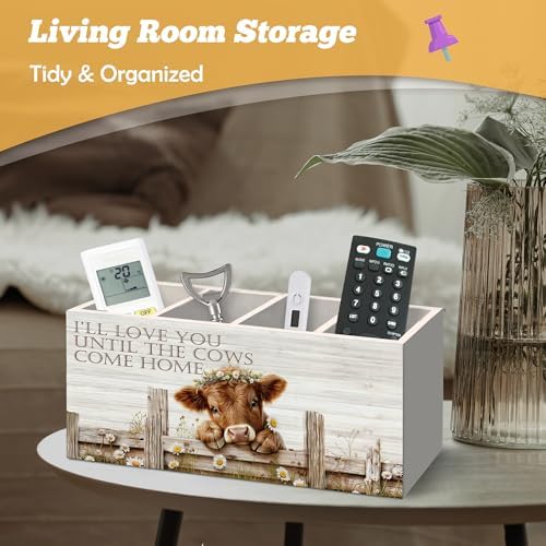 Highland Cow Pen Holder Organizer for Desk Accessories